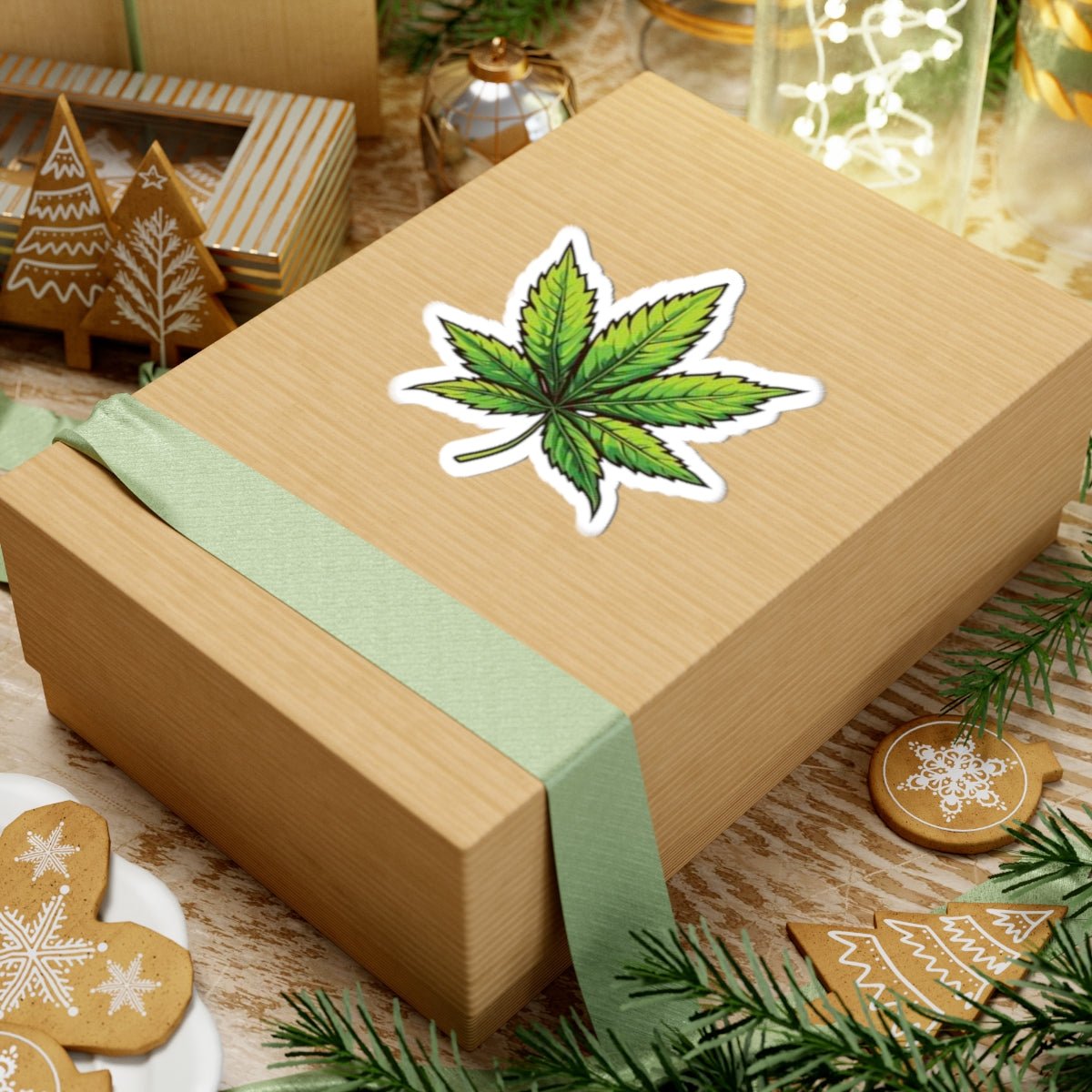 Cannabis Leaf Sticker | Marijuana Plant Decal - EyESore