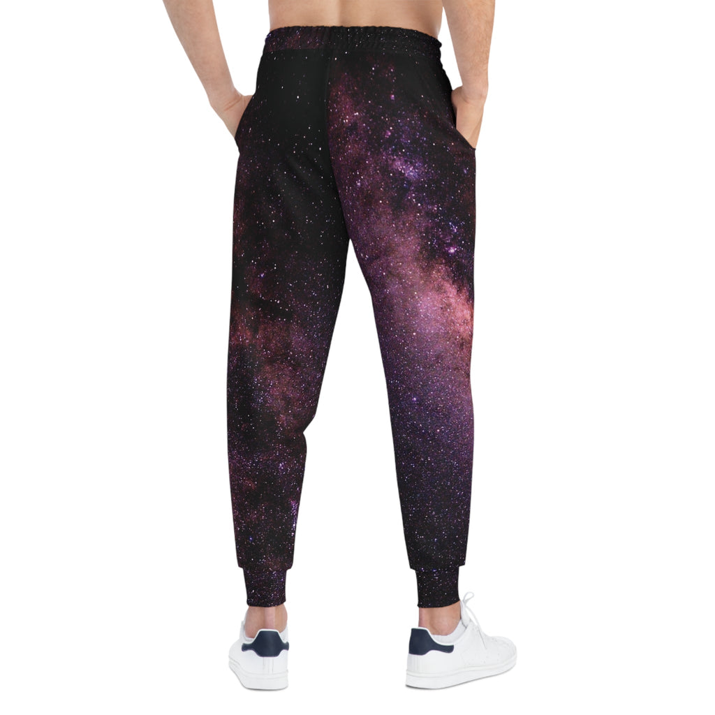 Red Geometric Athletic Joggers — Bold All - Over - Print Streetwear - EyESore