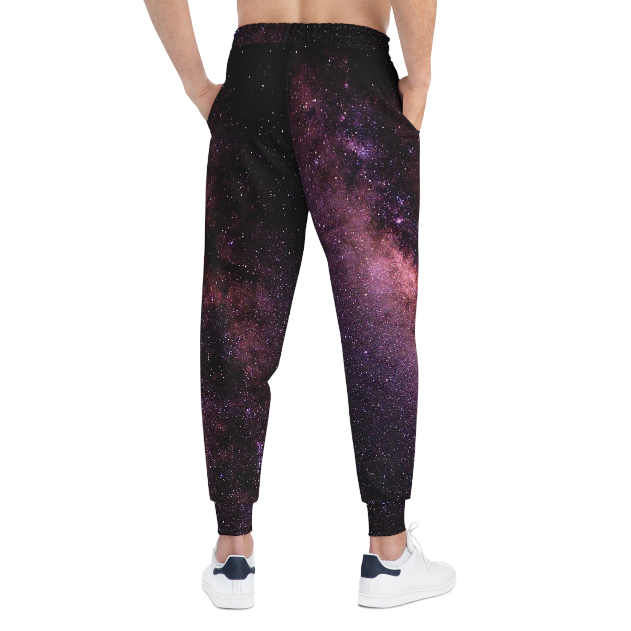 Red Geometric Athletic Joggers — Bold All - Over - Print Streetwear - EyESore